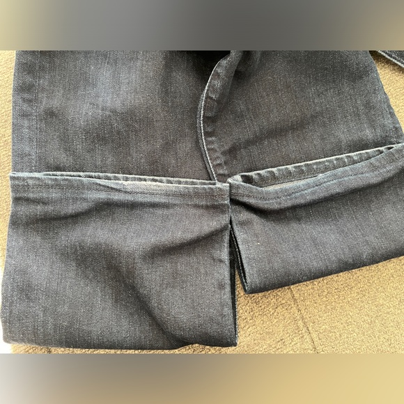 7 For All Mankind The Straight Jeans Mens Size 32 Dark Blue Mid Rise - Picture 9 of 11